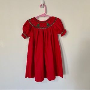 Rosalina Smock Dress Christmas 24 Months